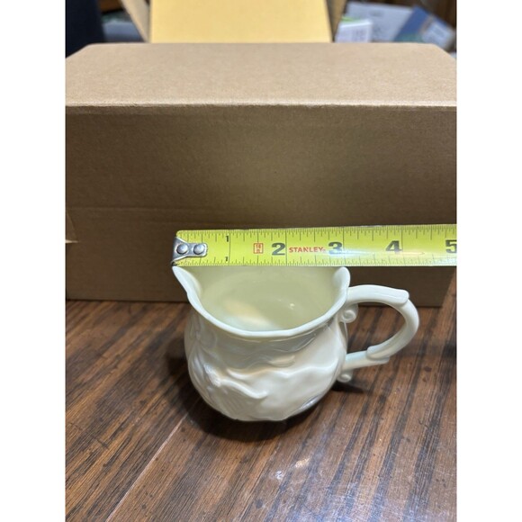 Vintage Ivory China Creamer/ Pitcher Irish Folklore Musical Mermaid & Shamrocks - Picture 10 of 12